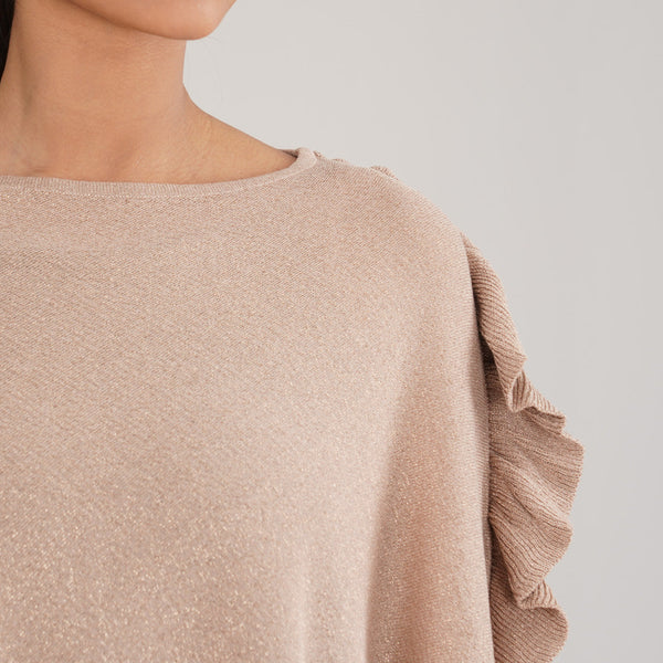 LADIES PONCHO-BEIGE