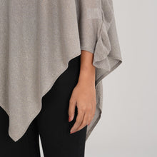 Load image into Gallery viewer, LADIES PONCHO-GREY
