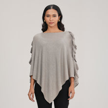 Load image into Gallery viewer, LADIES PONCHO-GREY
