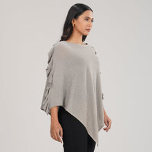 Load image into Gallery viewer, LADIES PONCHO-GREY
