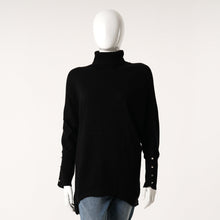 Load image into Gallery viewer, Womens Black Poncho
