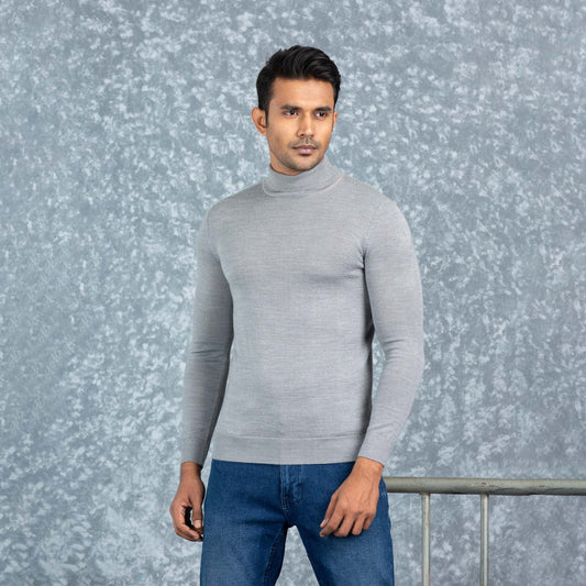 MENS PULLOVER- GREY
