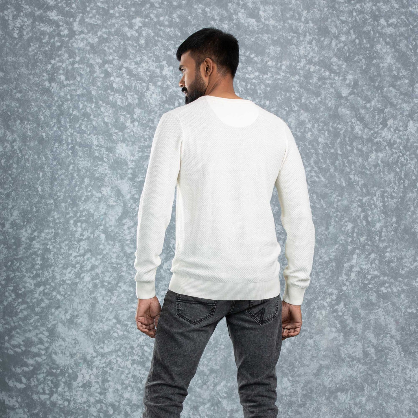 Mens Pullover- White