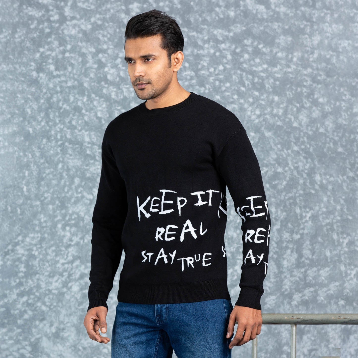 MENS PULLOVER- BLACK