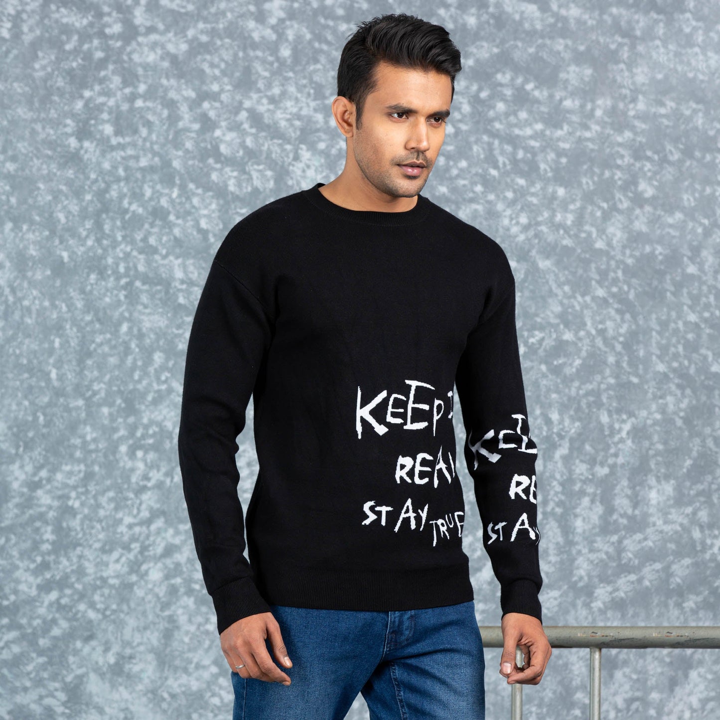 MENS PULLOVER- BLACK