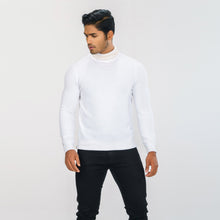 Load image into Gallery viewer, Men&#39;s White High Neck Pullover
