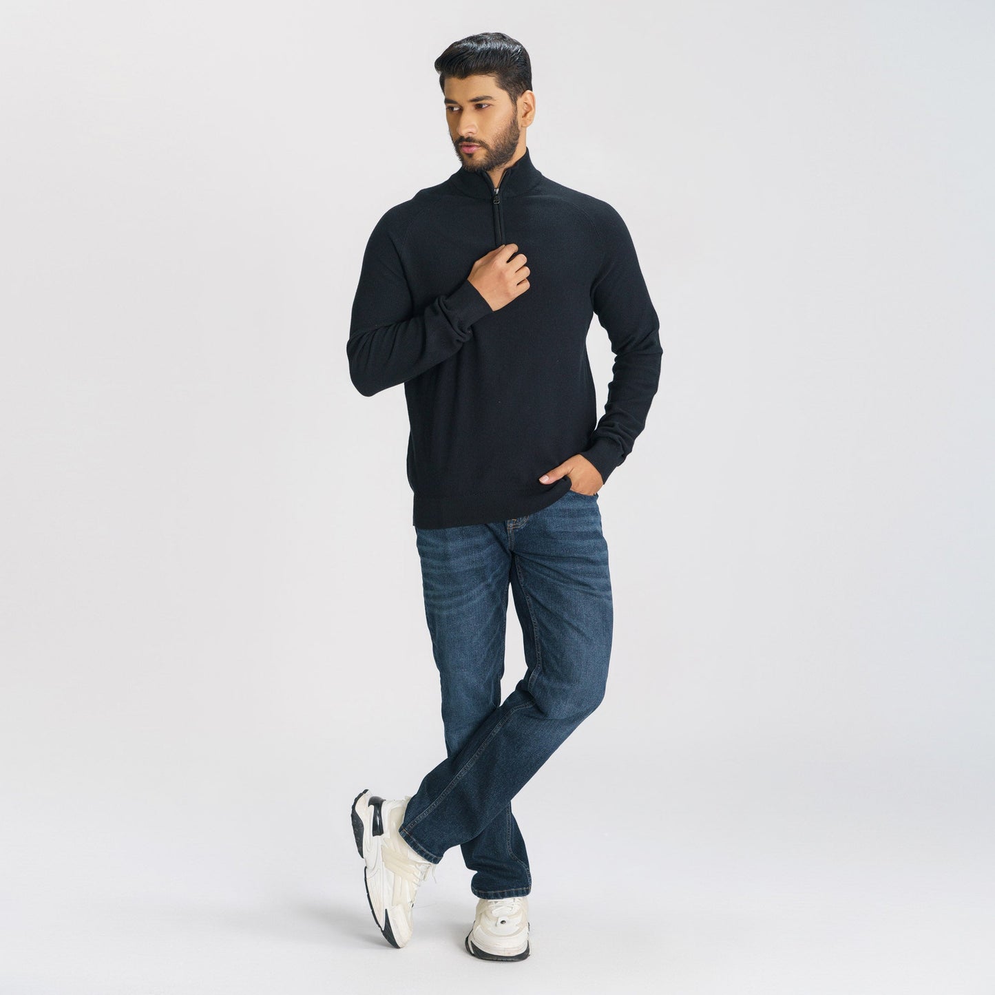 Mens Black Sweater Pullover