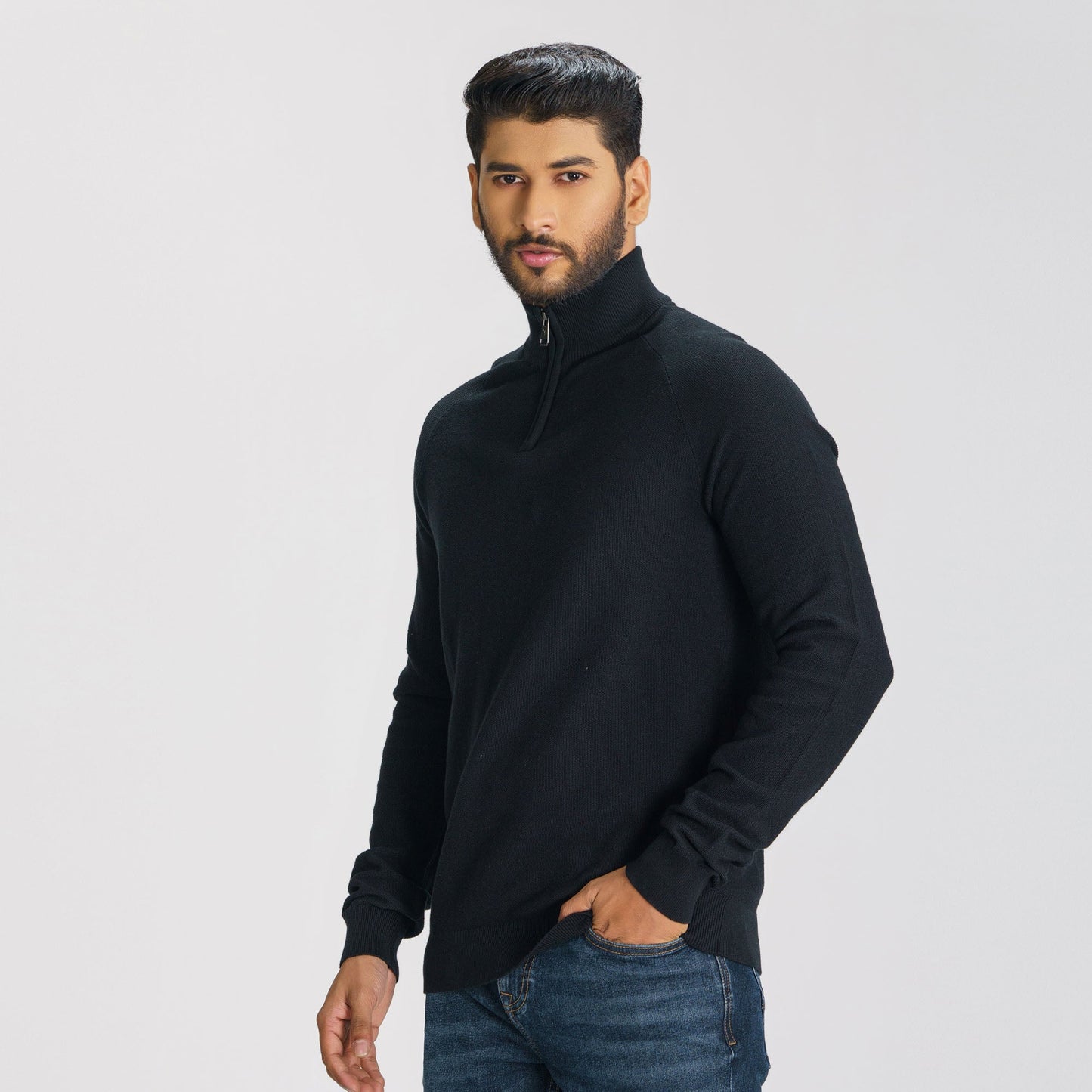 Mens Black Sweater Pullover
