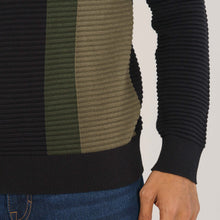 Load image into Gallery viewer, Men&#39;s Black &amp; Olive Sweater Pullover
