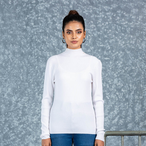 LADIES PULLOVER- WHITE