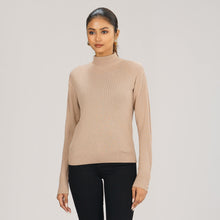 Load image into Gallery viewer, Women&#39;s Beige Sweater Pullover
