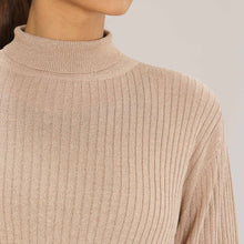 Load image into Gallery viewer, Women&#39;s Beige Sweater Pullover
