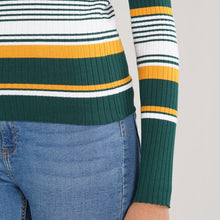 Load image into Gallery viewer, Women’s Green &amp; Mustard Pullover
