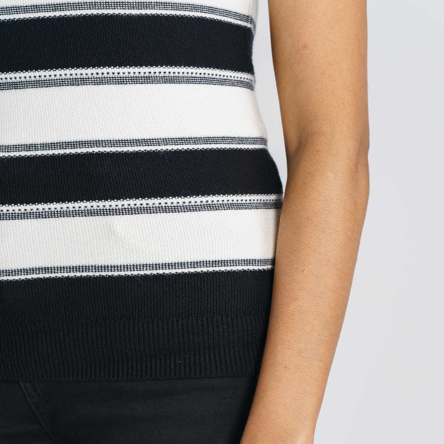 Women's Black & White Sweater