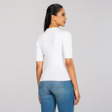 Load image into Gallery viewer, Womens White Polo Sweater
