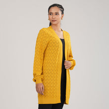 Load image into Gallery viewer, Women’s Mustard Sweater Shrug
