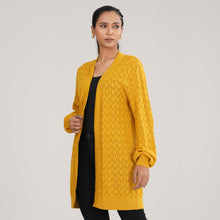 Load image into Gallery viewer, Women’s Mustard Sweater Shrug
