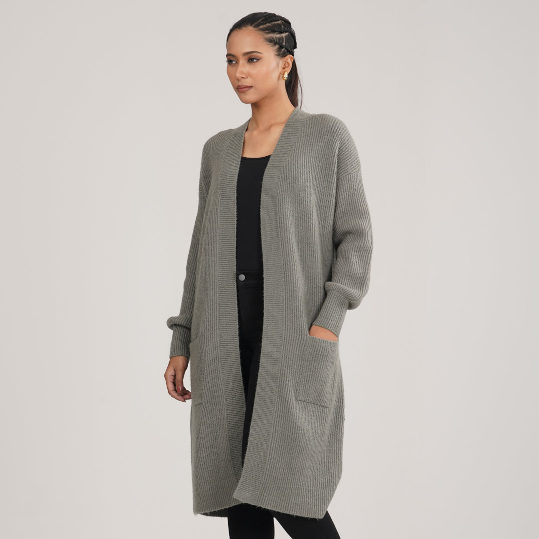 Womens Grey Sweater Shrug