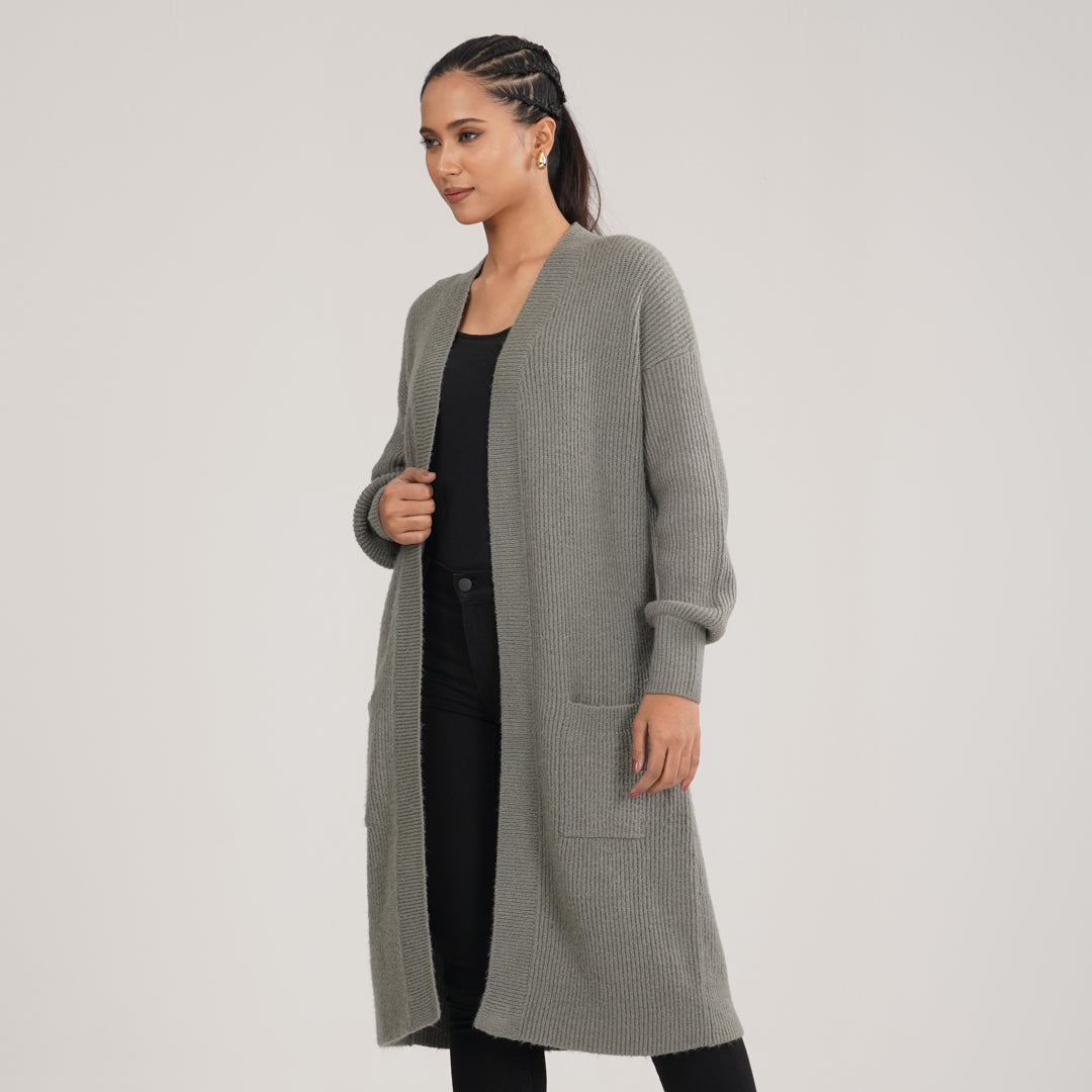 Womens Grey Sweater Shrug