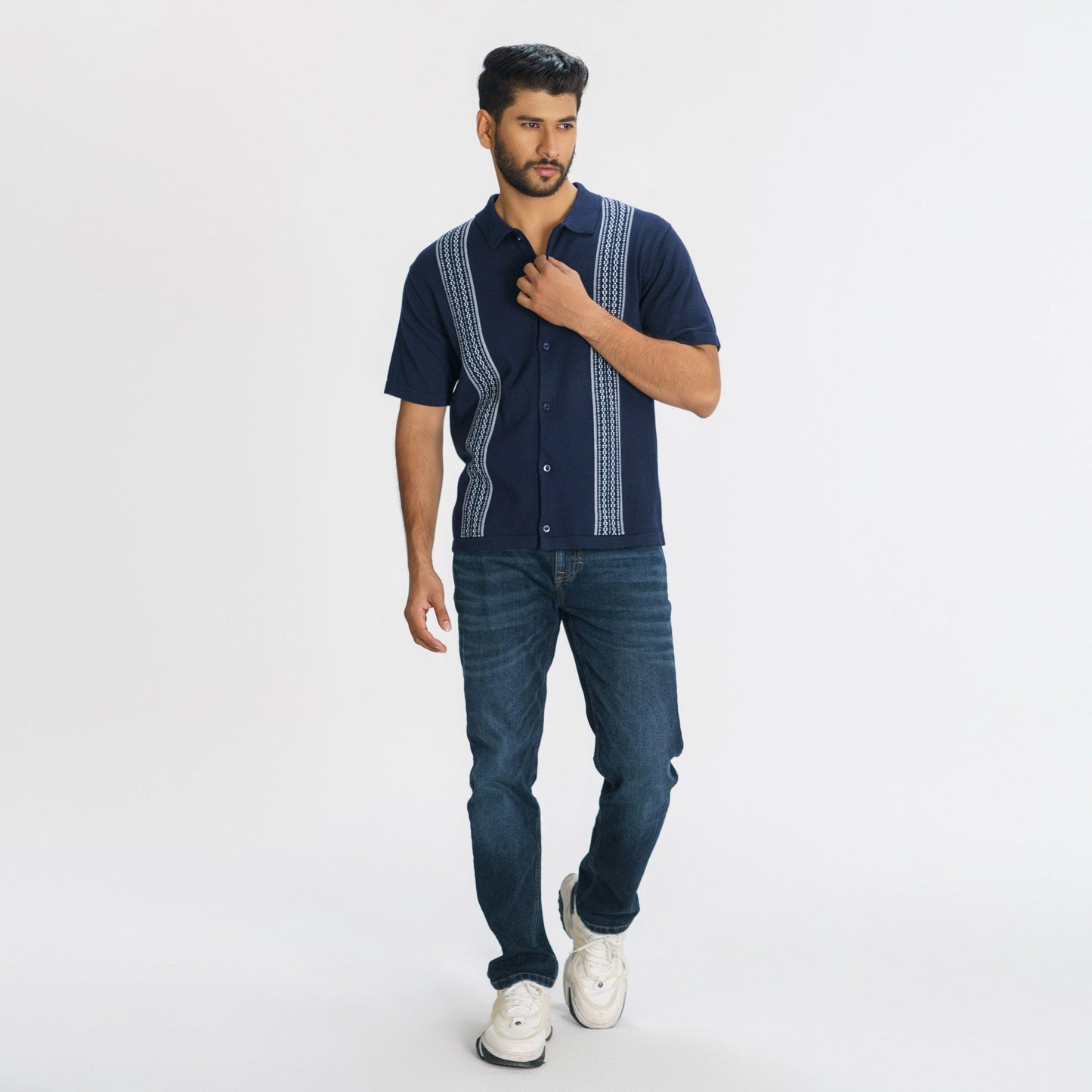 Men's Navy Sweater Shirt