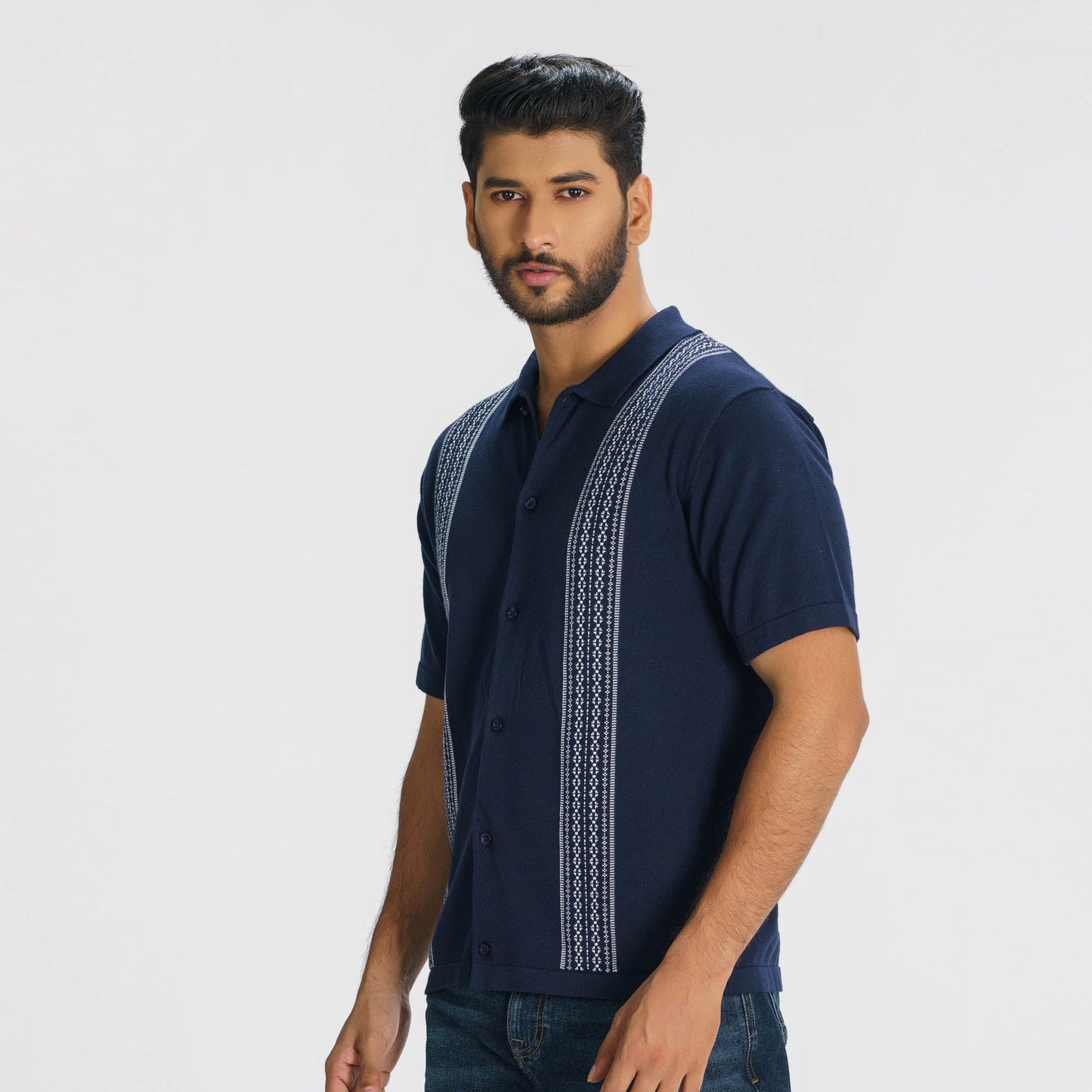 Men's Navy Sweater Shirt