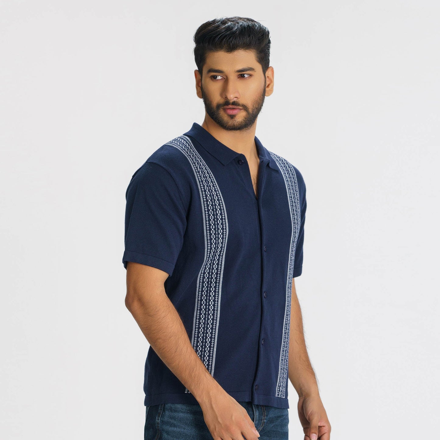 Men's Navy Sweater Shirt