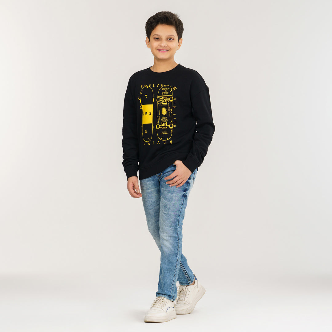 Boys Black Sweatshirt