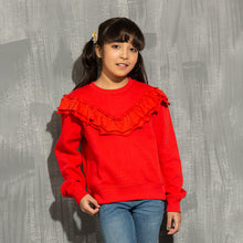 Load image into Gallery viewer, GIRLS SWEATSHIRT- RED
