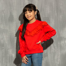 Load image into Gallery viewer, GIRLS SWEATSHIRT- RED
