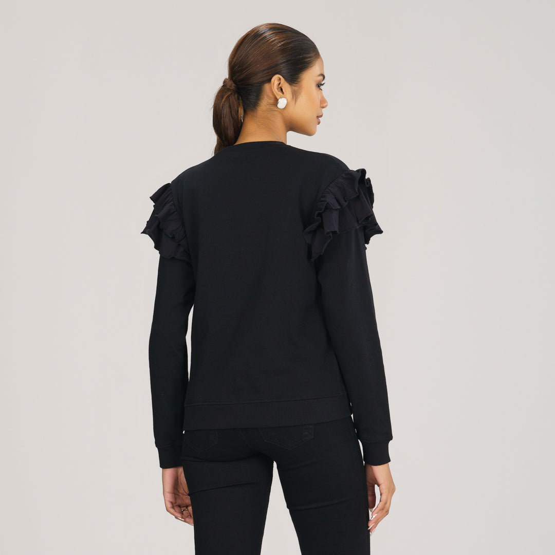Womens Black Sweatshirt