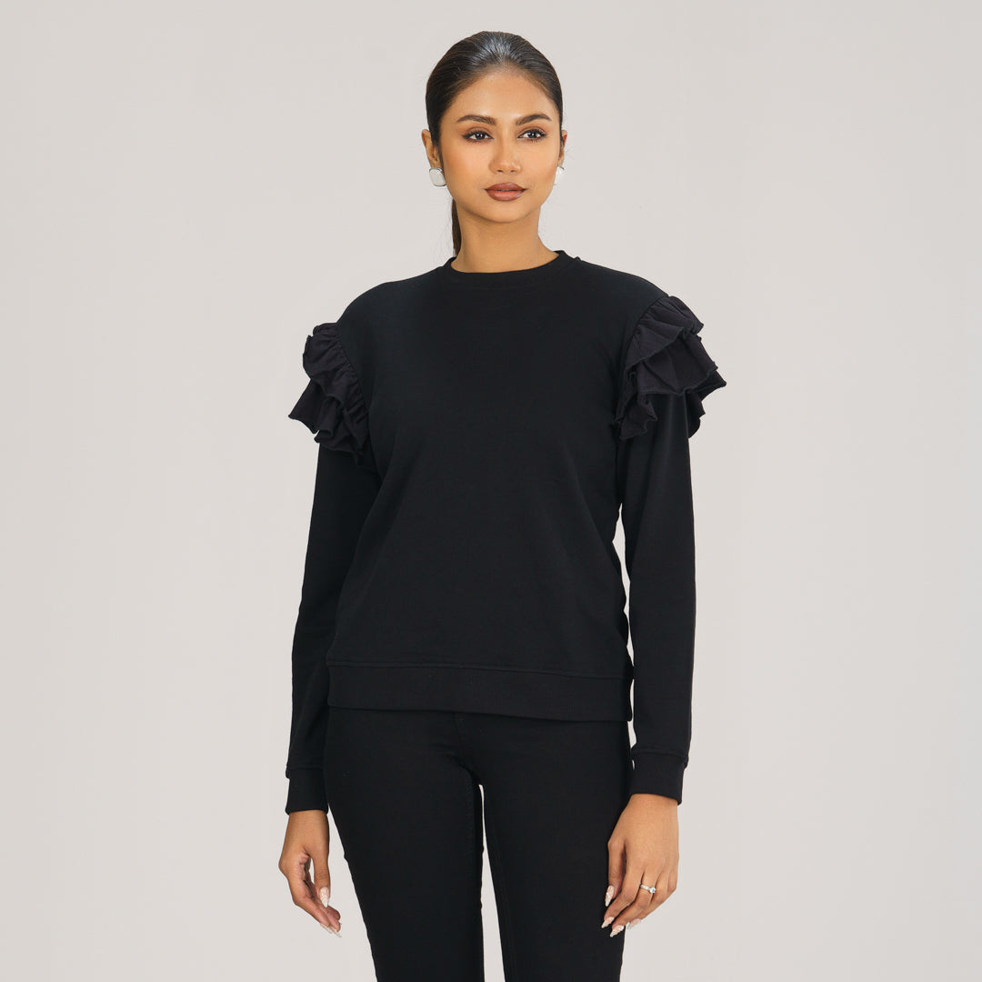 Womens Black Sweatshirt