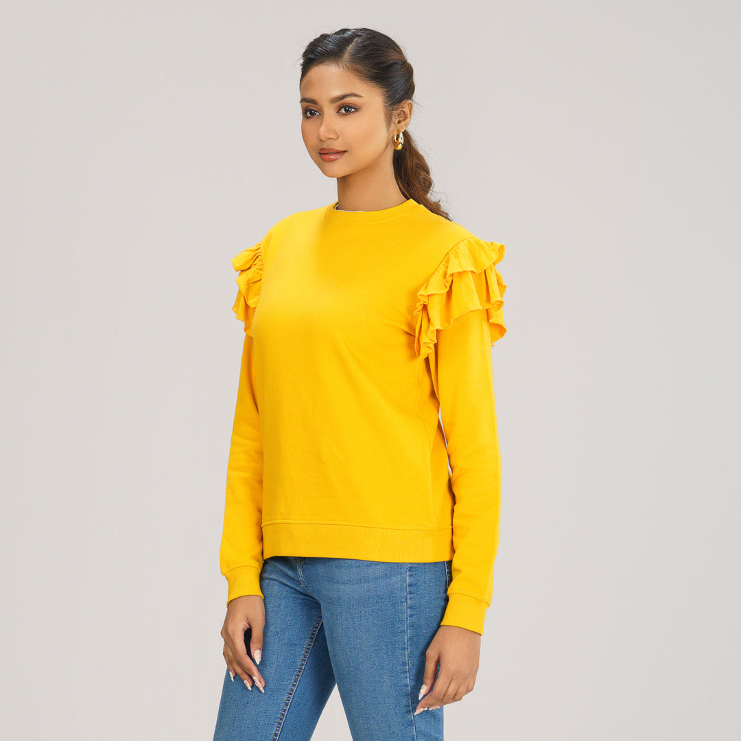 Womens Mustard Sweatshirt
