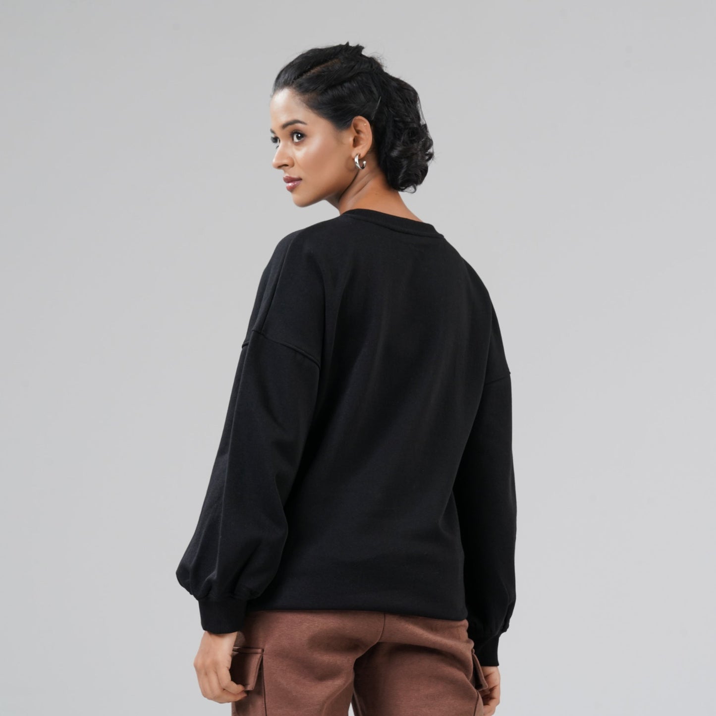 Women's Black Sweat Shirt