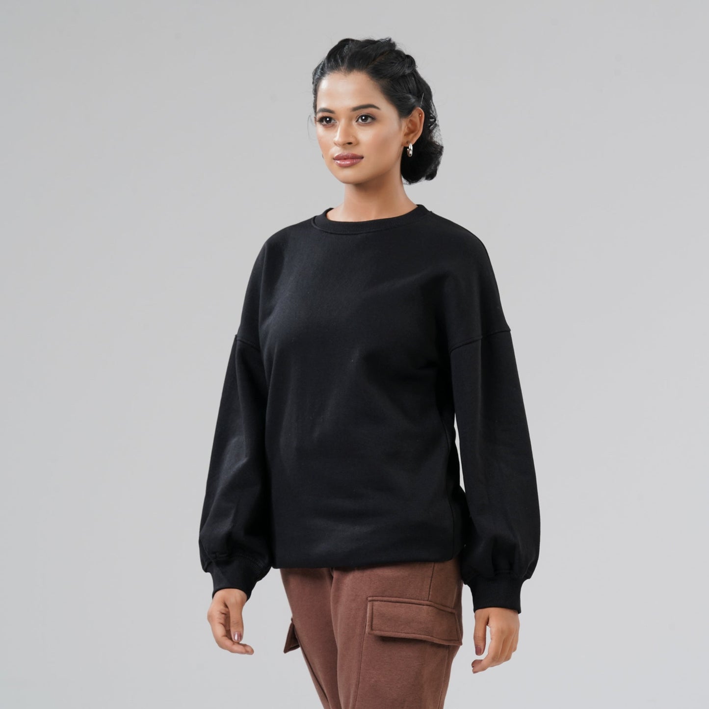 Women's Black Sweat Shirt