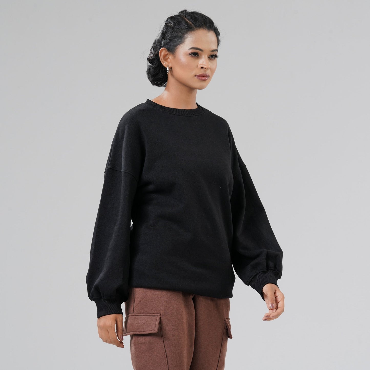 Women's Black Sweat Shirt