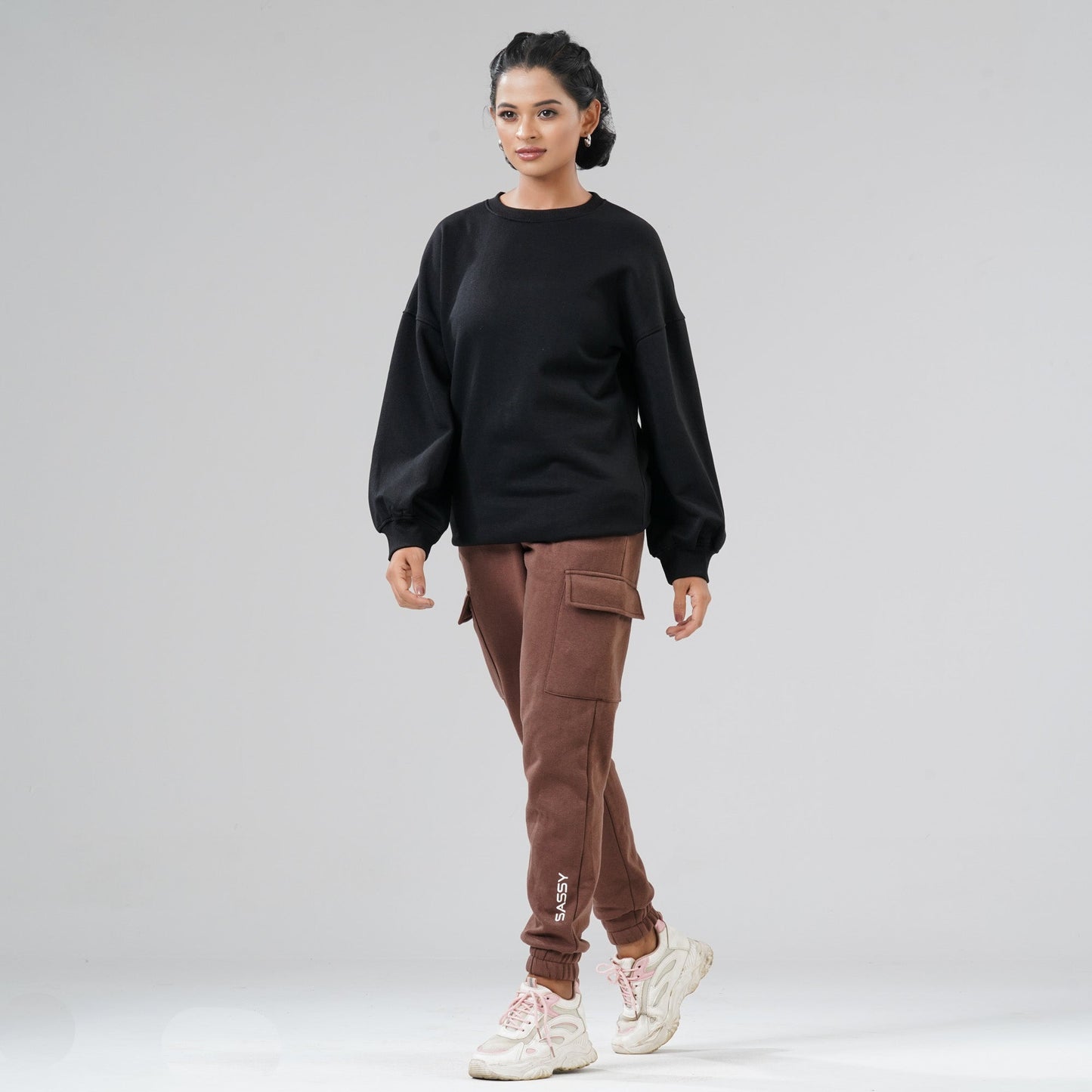 Women's Black Sweat Shirt