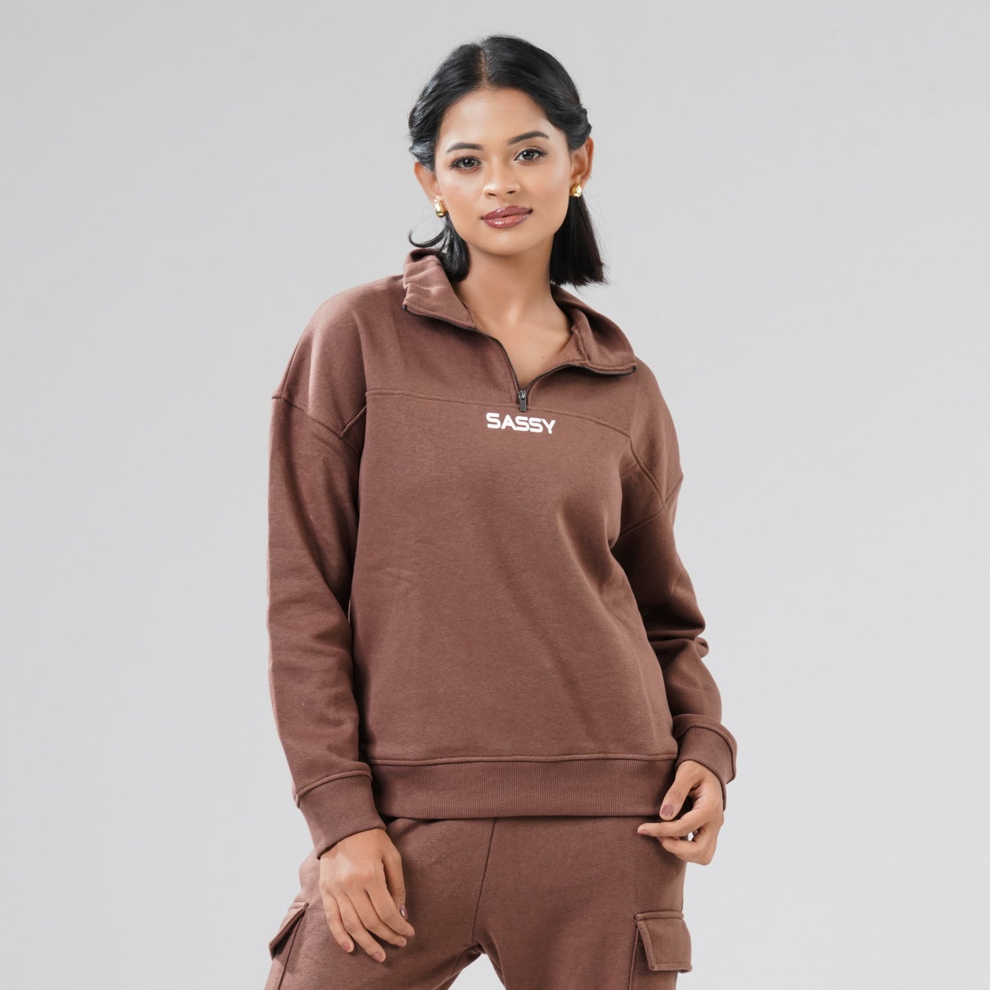 Women Brown Sweatshirt