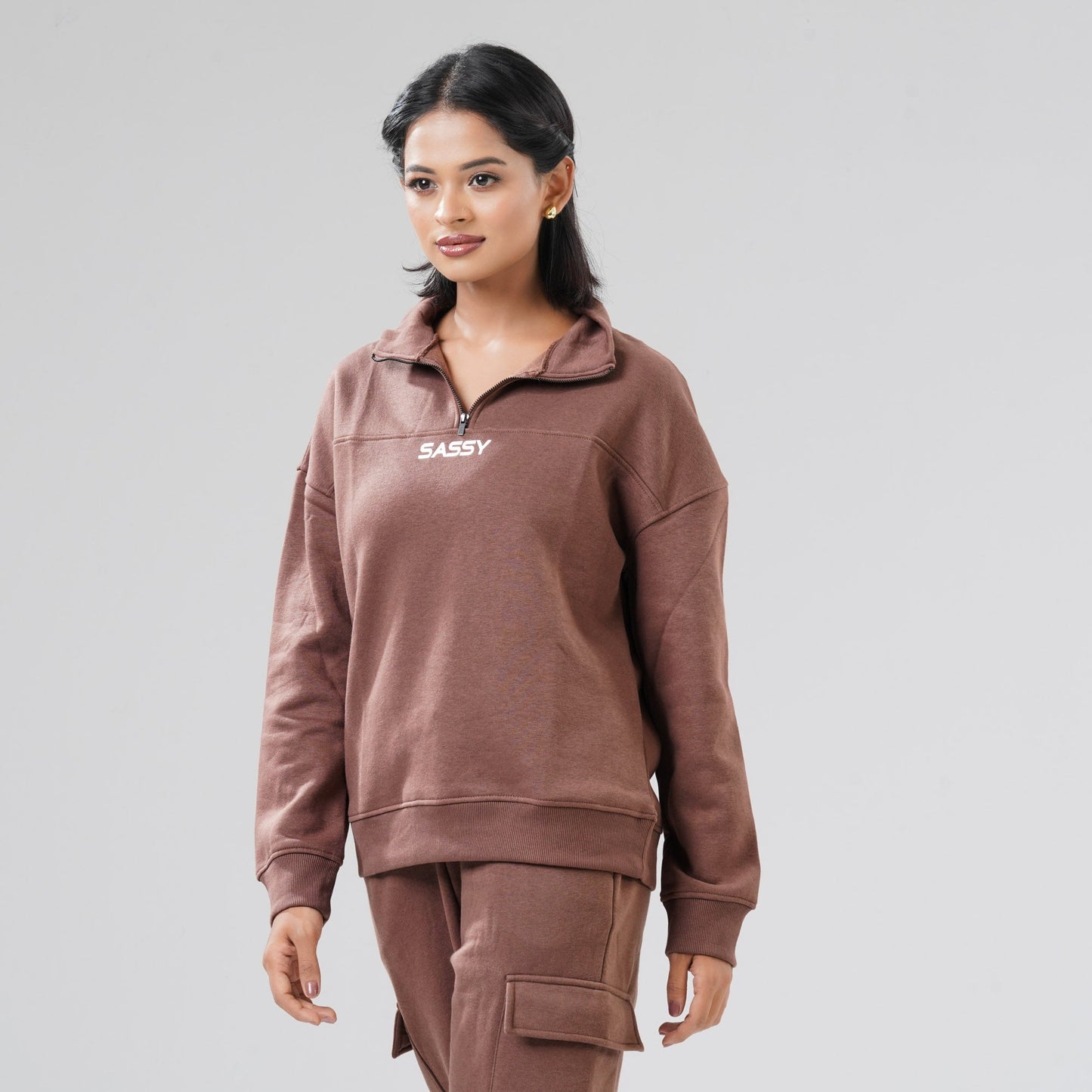 Women Brown Sweatshirt