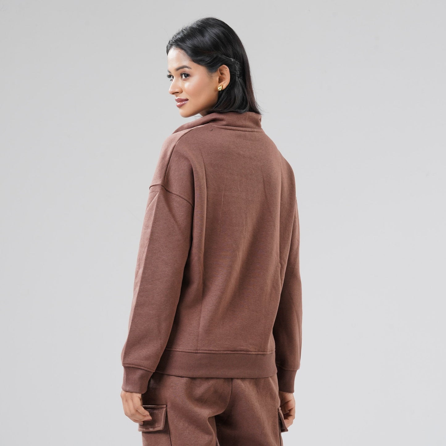 Women Brown Sweatshirt