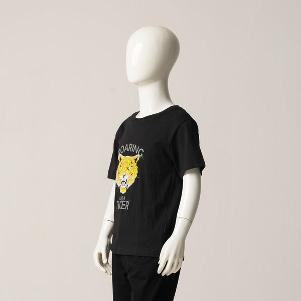 BOYS T- SHIRT-BLACK