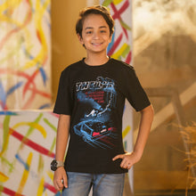 Load image into Gallery viewer, Boys Black Graphic Tee
