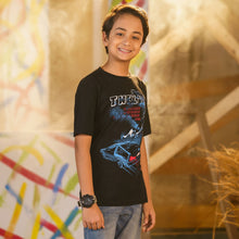 Load image into Gallery viewer, Boys Black Graphic Tee
