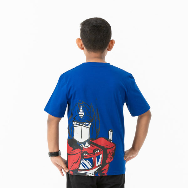 Boys Blue Graphic Tee