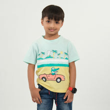 Load image into Gallery viewer, BABY_BOYS_T-SHIRT-AQUA &amp; SUNSHINE
