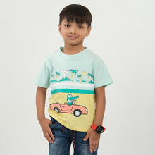 Load image into Gallery viewer, BABY_BOYS_T-SHIRT-AQUA &amp; SUNSHINE
