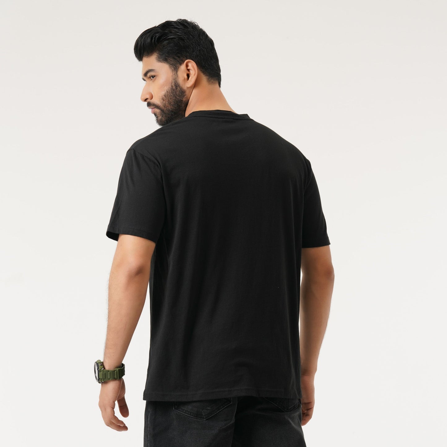 Mens Basic Black T- Shirt