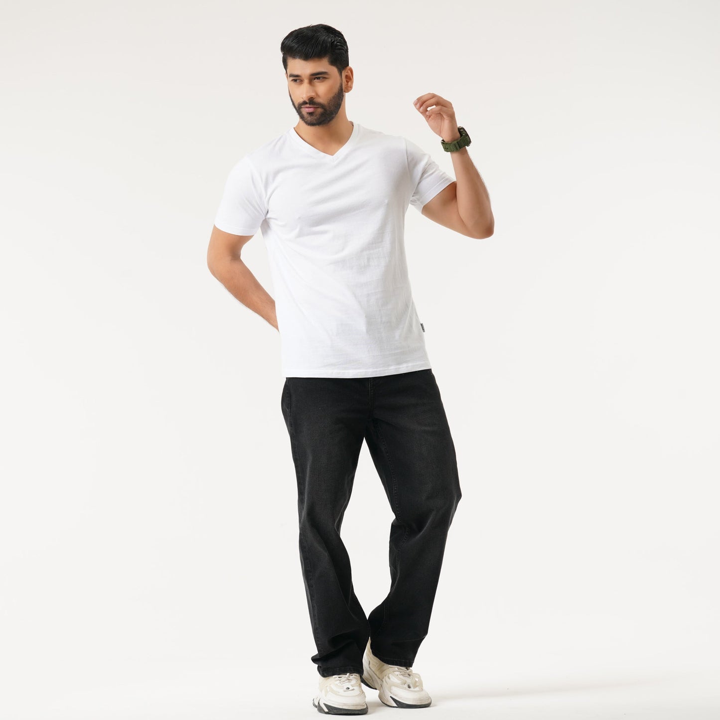 Mens White Basic T-Shirt
