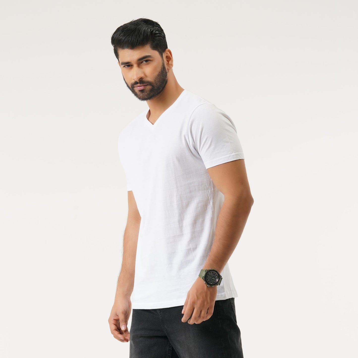Mens White Basic T-Shirt