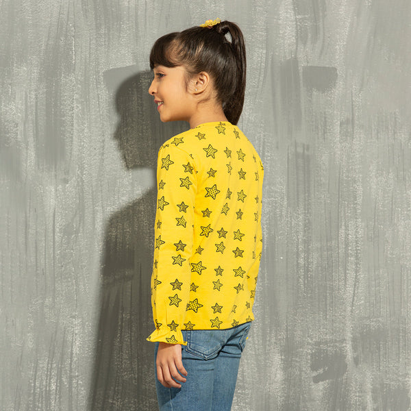 Girls L/S T-Shirt- Yellow