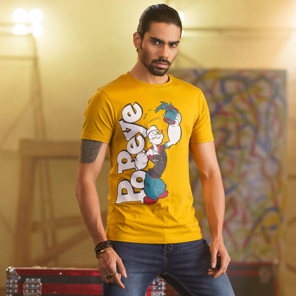 Men’s Casual Yellow T-Shirt